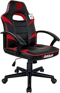 BraZen Valor Midback PC Computer Office Esports Ergonomic Adult Gaming Chair - Red - from Largest British Owned Brand